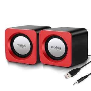 Frontech Premium 1.5W 2.0 Channel Red USB Powered Speaker, SPK-0002RED