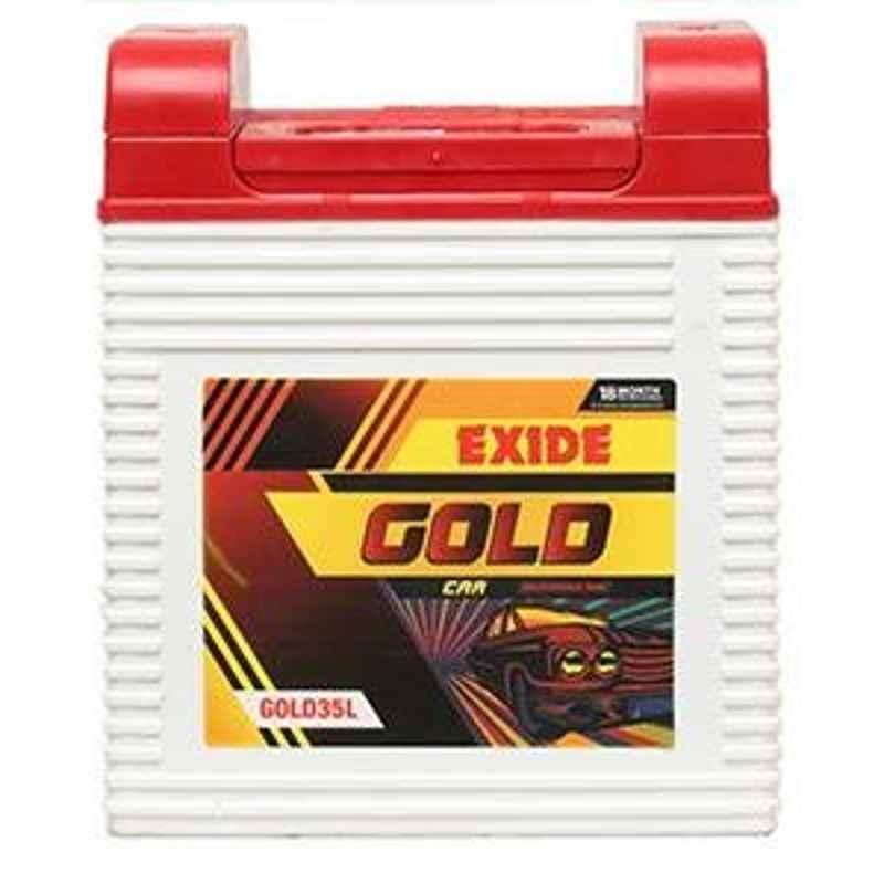 Exide Gold 12V 35Ah Right Layout Battery, GOLD35R
