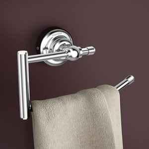 Plantex 304 Grade Stainless Steel Towel Ring/Napkin Hanger for Kitchen/Towel Holder for Wash Basin/Bathroom Accessories, Skyllo (Chrome Finish)