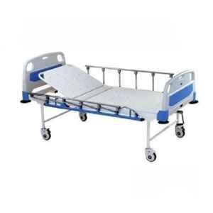 Vaishnavi Healthcare Healthcare WSH-1208 Mild Steel Pre-Treated Epoxy Powder Coated Semi Fowler Bed with Side Railing & Wheel