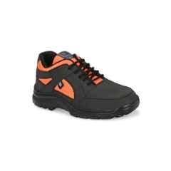 Eego Italy WWTRP98 Genuine Leather Steel Toe Orange Lace-up Safety Shoes with Reflectors, Size: 12