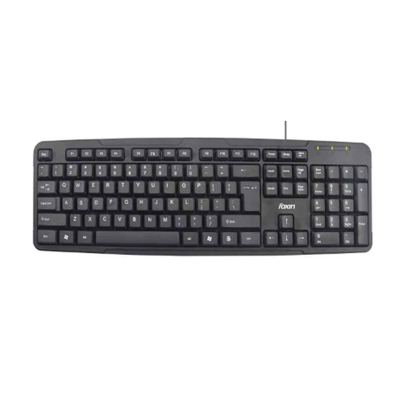 Foxin FKB-102 Plus Black Non Multimedia Wired USB Keyboard