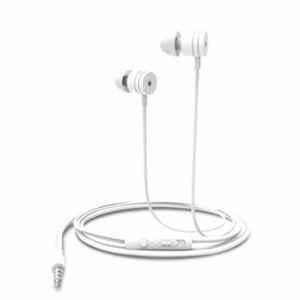 Portronics Conch 204 White In-Ear Stereo 3.5mm Wired Earphone with In-Built Mic, POR 764 (Pack of 5)