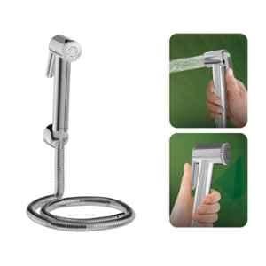 Lorazzo Classic ABS Chrome Finish Health Faucet with  1m Hose Pipe & Wall Hook, LRZ HF0251 S04