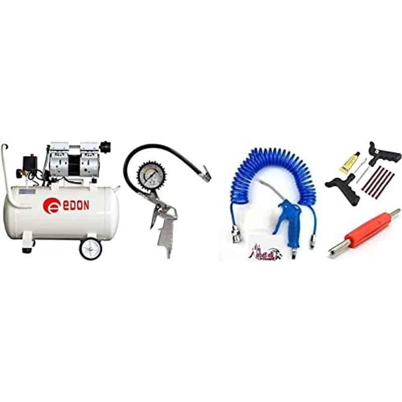 Edon 25L Air Compressor with Inflator Guage Kit