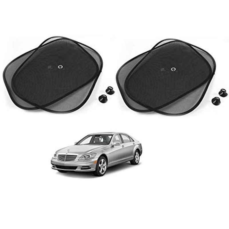 Kozdiko 4 Pcs Black Chipokoo Car Window Sunshade Curtain Set for Mercedes Benz S-Class, koz_79213