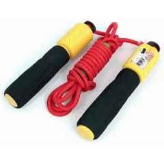 QUIT-X 320cm Black & Yellow Freestyle Speed Skipping Rope with Counter Timer