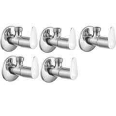 Senkiddpro Fusion Stainless Steel Chrome Finish Wall Mounted Angle Cock (Pack of 5)