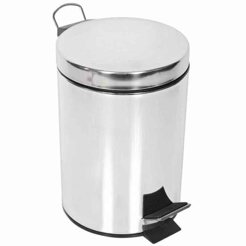 Moonlight Stainless Steel Dustbin, 10003, 3 L, Stainless Steel