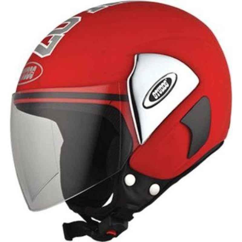 Studds CUB07 Motorbike Red Motorbike Helmet, Size (L, 580 mm)