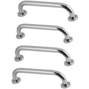 Implemental 4 Pcs 12 inch Stainless Steel Shower Grab Bar Set