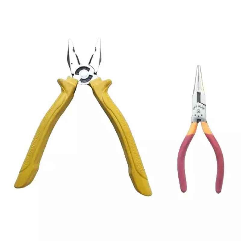 Sky Blue 2 Pcs 7.8 inch Lineman Plier Combo, SBE_PLIER_COMBO_MOD_01616