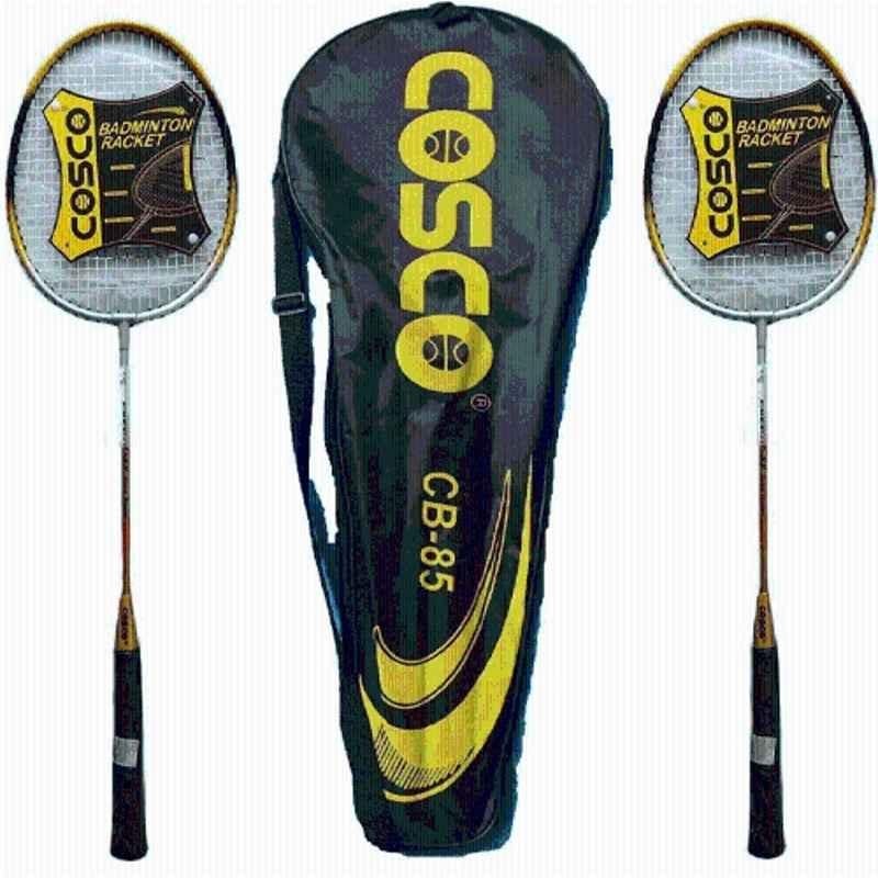 Cosco CB-85 180g Yellow Strung Badminton Racquet (Pack of 2)