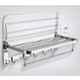 Oleanna PTWR-102 24 inch Stainless Steel Silver Chrome Finish Folding Towel Rack