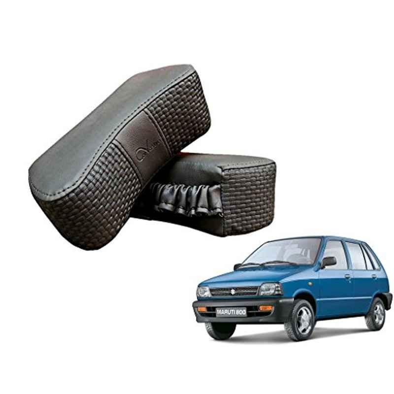 Kozdiko 2 Pcs Memory Foam Grey Luxurious Neck Rest Cushion Pillow Set for Maruti Maruti 800
