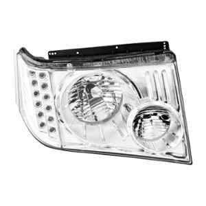 Uno Minda LHS Hard Coated Lens Headlight with Wire for Hyundai i10 Type-2, HL-5686M