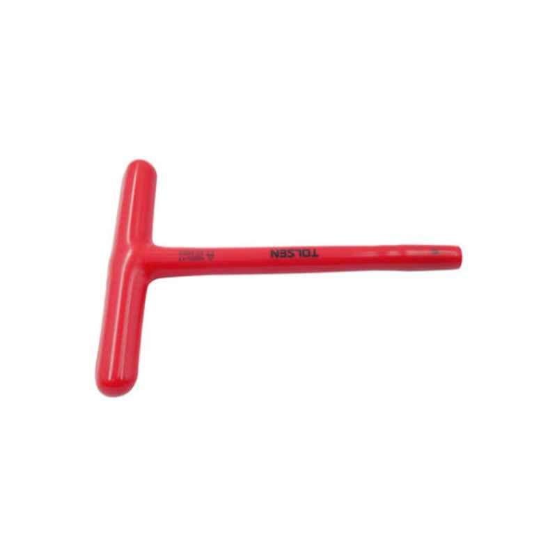 Tolsen 12x200mm Red VDE Dipped Insulated T-Socket Wrench, 40912