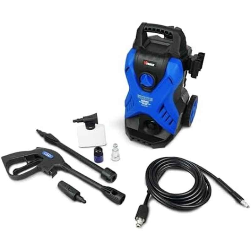 VTOOLS 1500W 120bar Blue Electric Pressure Washer with 5 m Hose & Soap Dispenser, VT1509