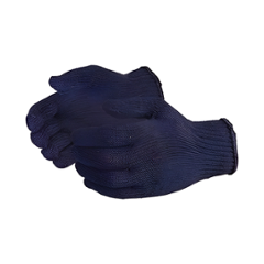 Noble 70g Blue Cotton Knitted Gloves (Pack of 120)