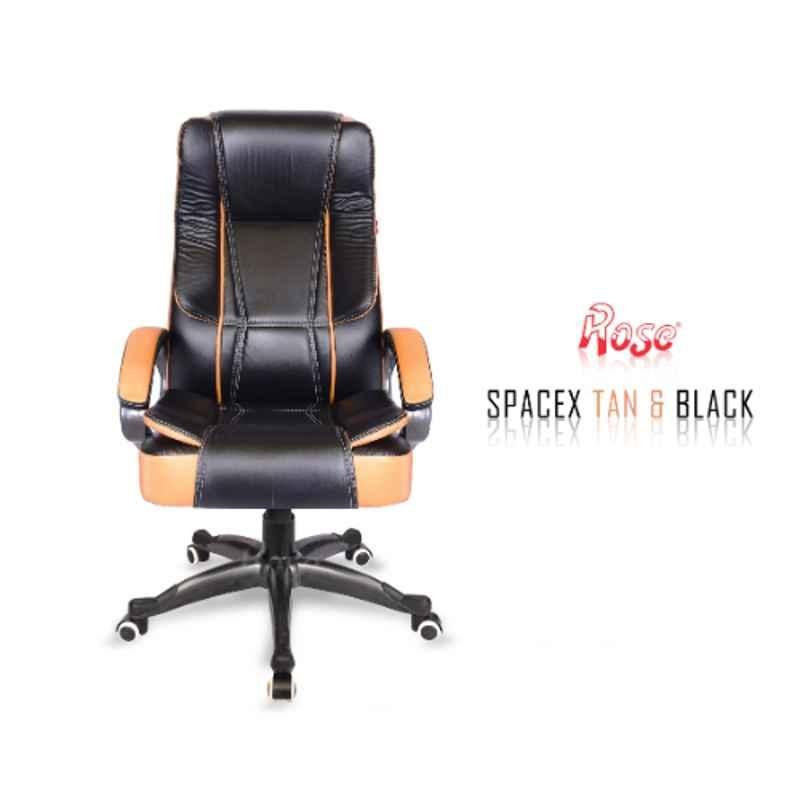 Rose Rdcspacex 1 Leatherette High Back Premiuim Black & Tan Office Chair