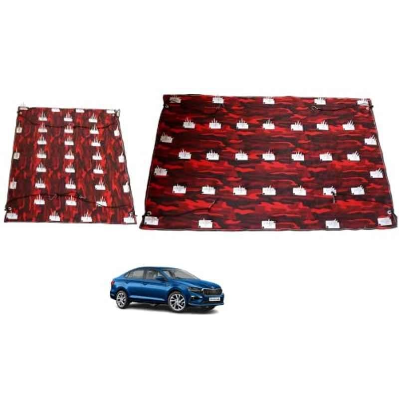 Kozdiko 2 Pcs Car Protection Cover Set from Dog & Monkey for Car Roof & Bonnet for Skoda Slavia