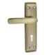 ATOM 7 inch Brass & Iron Brass Antique Finish Mortise Door Lock Set, MH-610-KY-BA