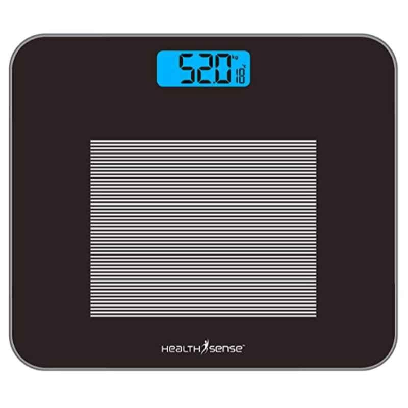 HealthSense PS 115 180 kg Glass Personal Body Weighing Scale with Room Temperature Indicator