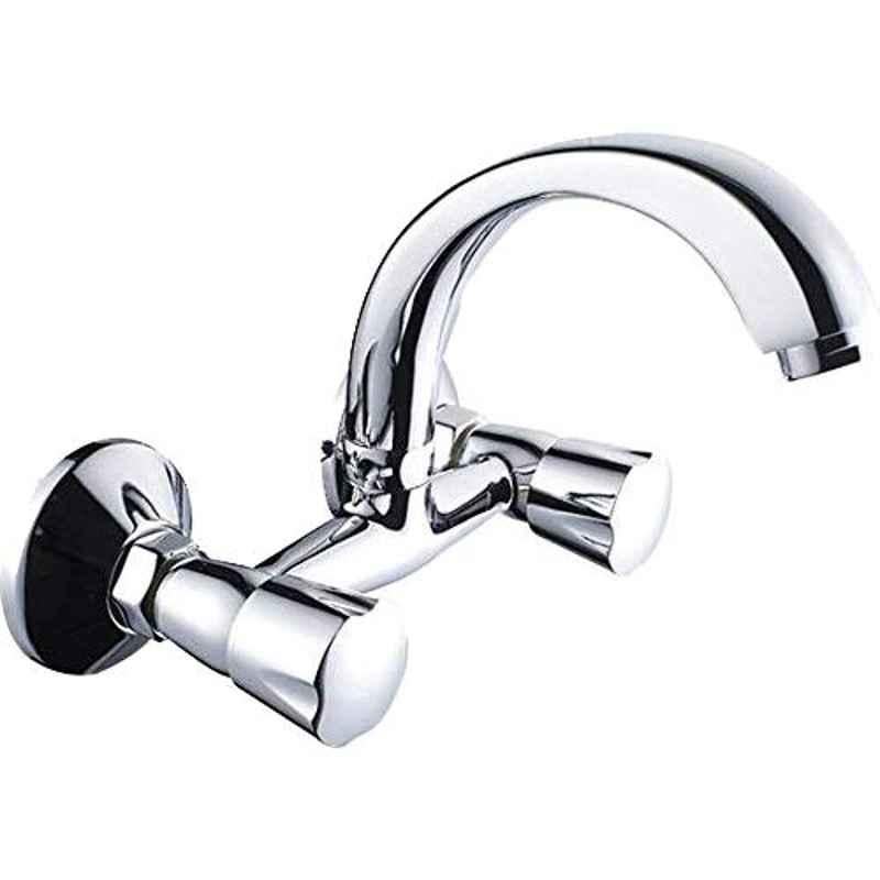 Hindware Contessa Neo Chrome Wall Mounted Sink Mixer with Swivel, F730023CP