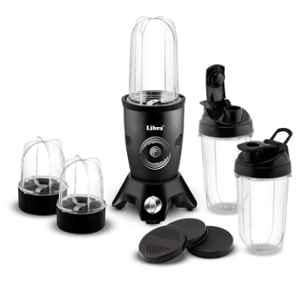 Libra 500W ABS Black BPA Free Mixer Grinder Blender with 5 Tritan Jars, LNUB5J01