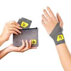 Betterhood Ortho-Grade Fabric Grey Wrist Support Brace with Thumb Loop, Size: Universal (Pack of 2)