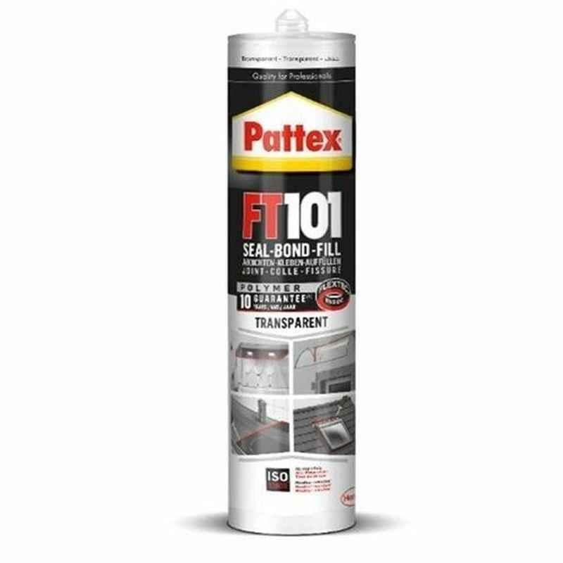 Pattex Silicone Sealant, FT101, 280ml, Transparent, 12 Pcs/Pack