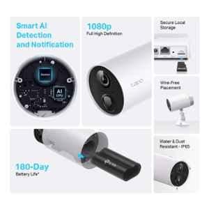 TP-Link Tapo C420S2 4MP 2K QHD Outdoor Smart Wire-Free Security Battery CCTV Camera