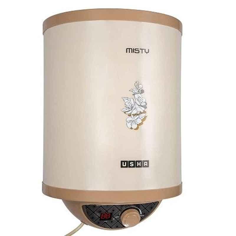 Usha Misty Digital 15L 2000W 5 Star Ivory Cherry Blossom Water Storage Heater with kit