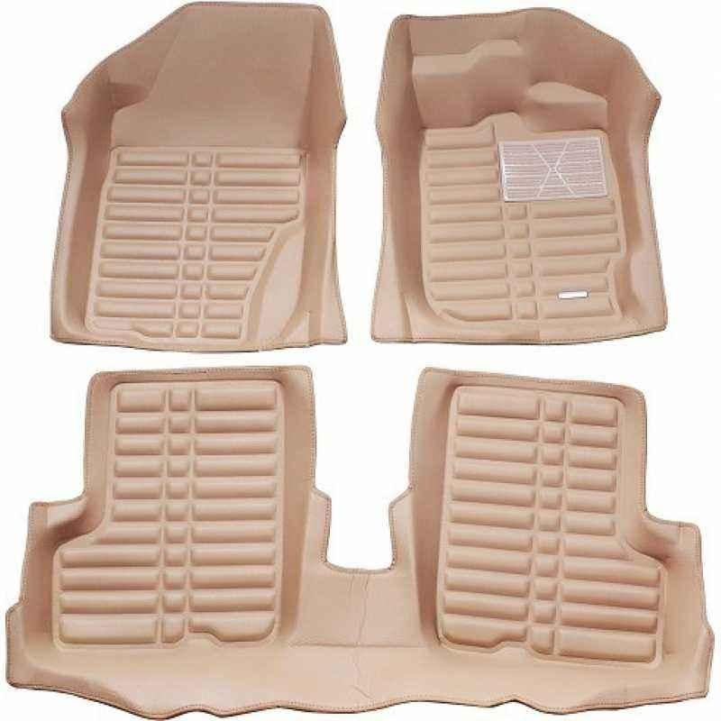 Oscar 5D Beige Foot Mat For Tata Sumo Grande MK II Set