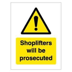 SUNSIGNS 400x600mm Vinyl & Sun Board Shoplifters will be Prosecuted Signage, SN0046VNLM1HPIAAP