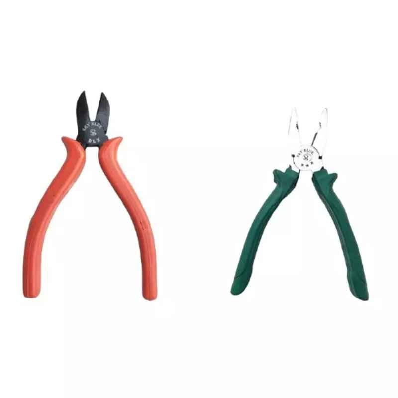 Sky Blue 2 Pcs 7.8 inch Lineman Plier Combo, SBE_PLIER_COMBO_MOD_00623