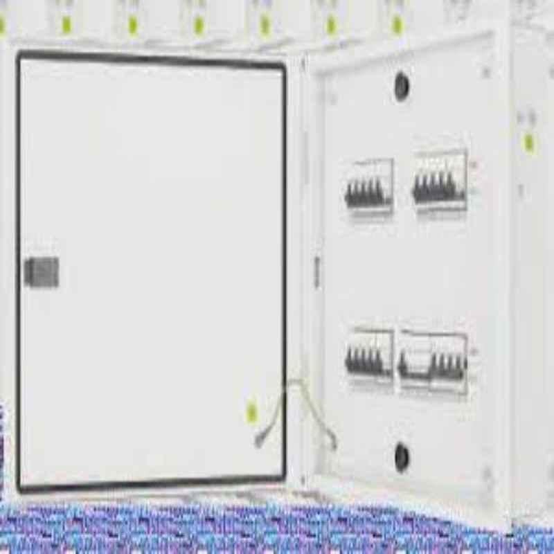 L&T 8 Ways Metal Door IP43 TPN Phase Selector Distribution Board, DBPSR008DD