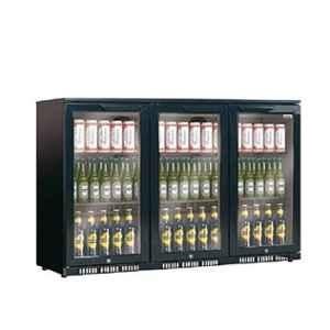 Elanpro EBB 3D 335L Glass Triple Door Back Bar Refrigerator