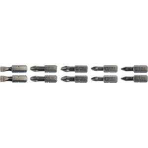 Yato 10 Pcs 25mm 1/4 inch Drive CrV 6150 & AISI S2 Screwdriver Bit Set, YT-04822