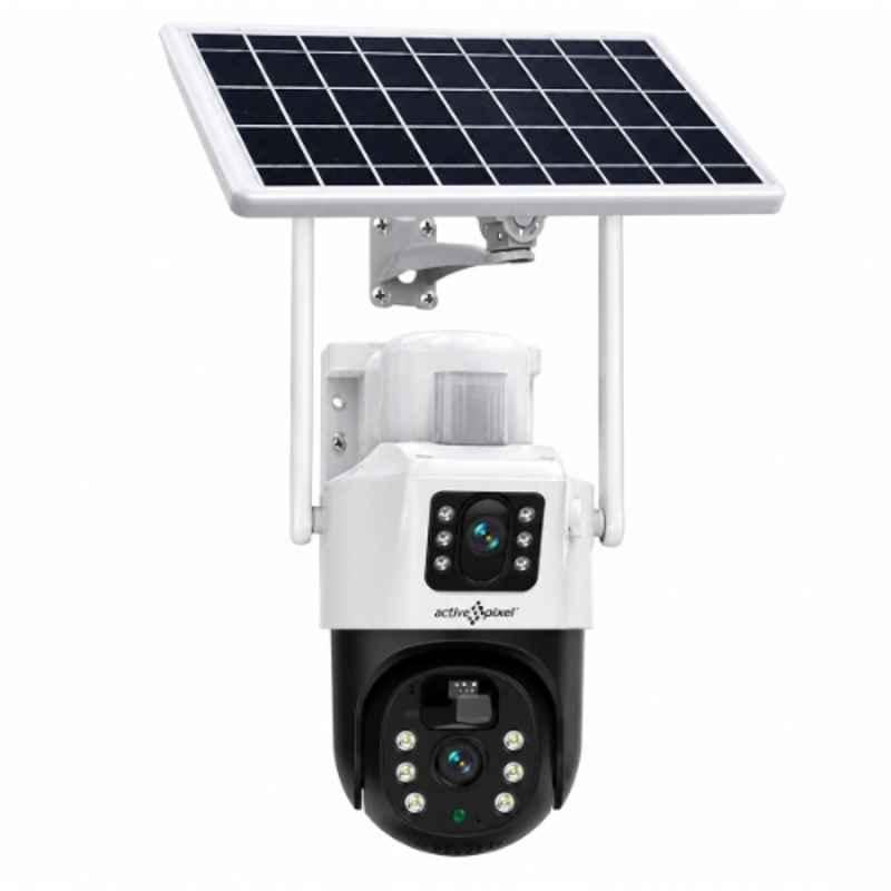 Active Pixel W4 4MP 4G Solar Dual Camera with Two Way Talk & Motion Detection