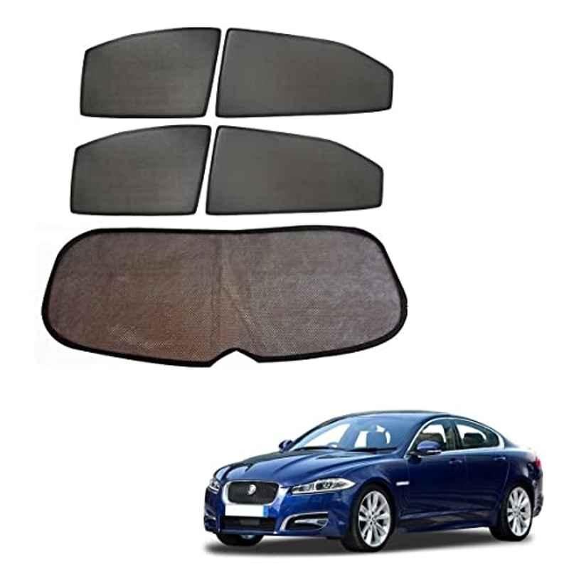 Kozdiko 5 Pcs Mesh Black Fixed Window & Rear Sun Shades Set for Jaguar XF