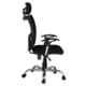 High Living Bravo HB Net & Cloth High Back Black Office Chair