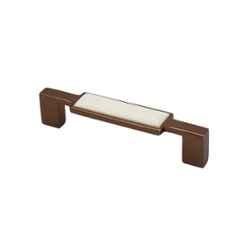 RAB 96mm Zinc Rose Gold & White Drawer Pull Handle, 301 (Pack of 2)