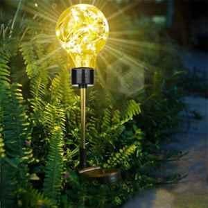 Gigalumi GL-907 20 LED Warm White BIS Approved Solar Stake Ball bulb Light with 2V Panel & 600 mAh Battery