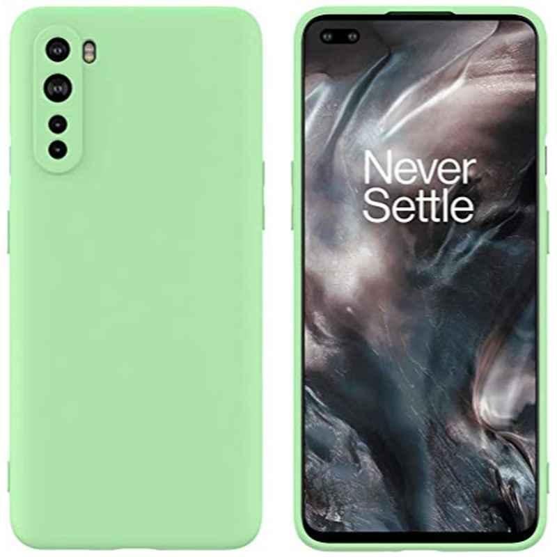 Rubik TPU Silicone Light Green Protective Case for One plus Nord