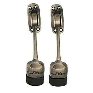 Smart Shophar 5 inch Brass Antique Vanilla Door Stopper, SHA10ST-VANI-AN05-P2 (Pack of 2)