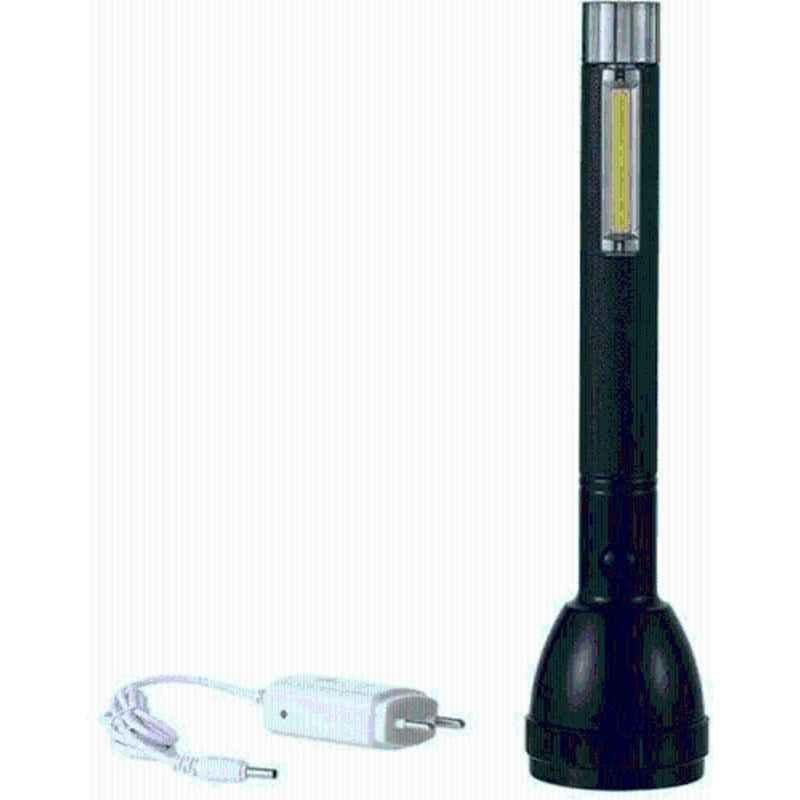 DP 5+3W 12cm Black Super Ultra High Power LED Rechargeable Torch, DP-2080