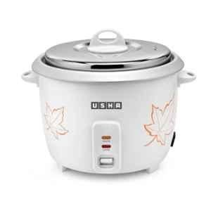 Usha RC18SS2 A 1.8 Litre 700W White Automatic Rice Cooker with Powerful Heating Element, 40RC18SS2D126N