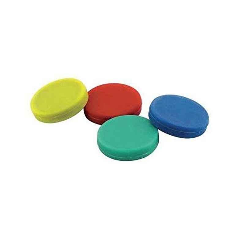 25mm Rubber Round Whiteboard Magnet (Pack of 4)