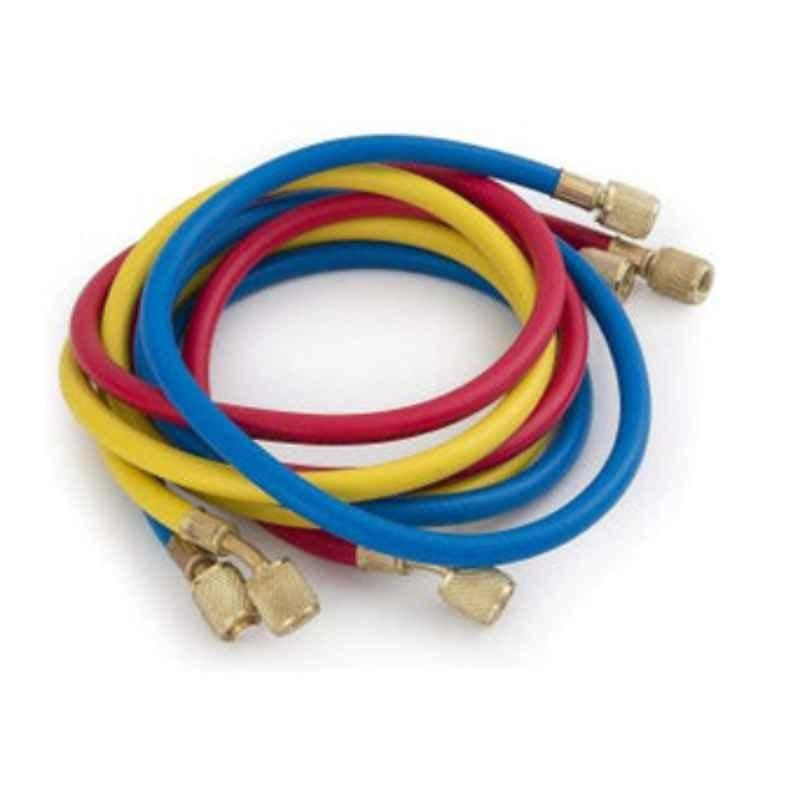 3ft Multicolour Manifold Charging Hose for R12 & R22 Gas
